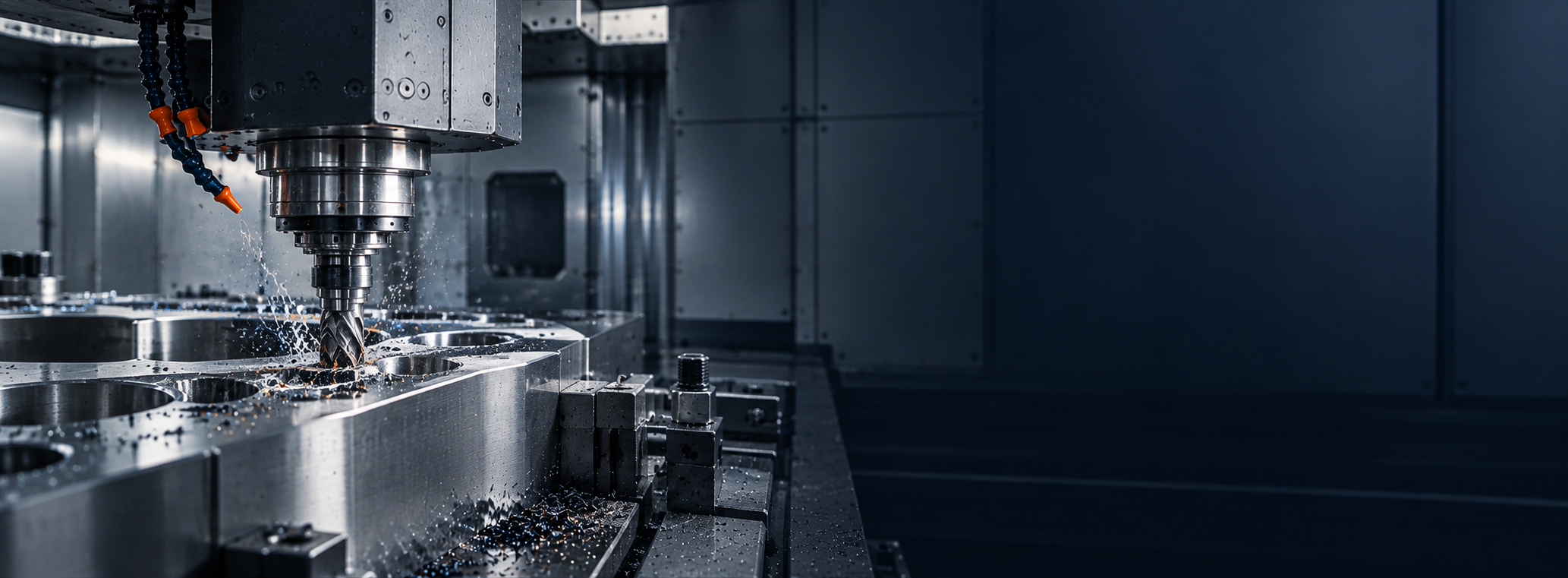 Precision CNC machining of a large industrial component