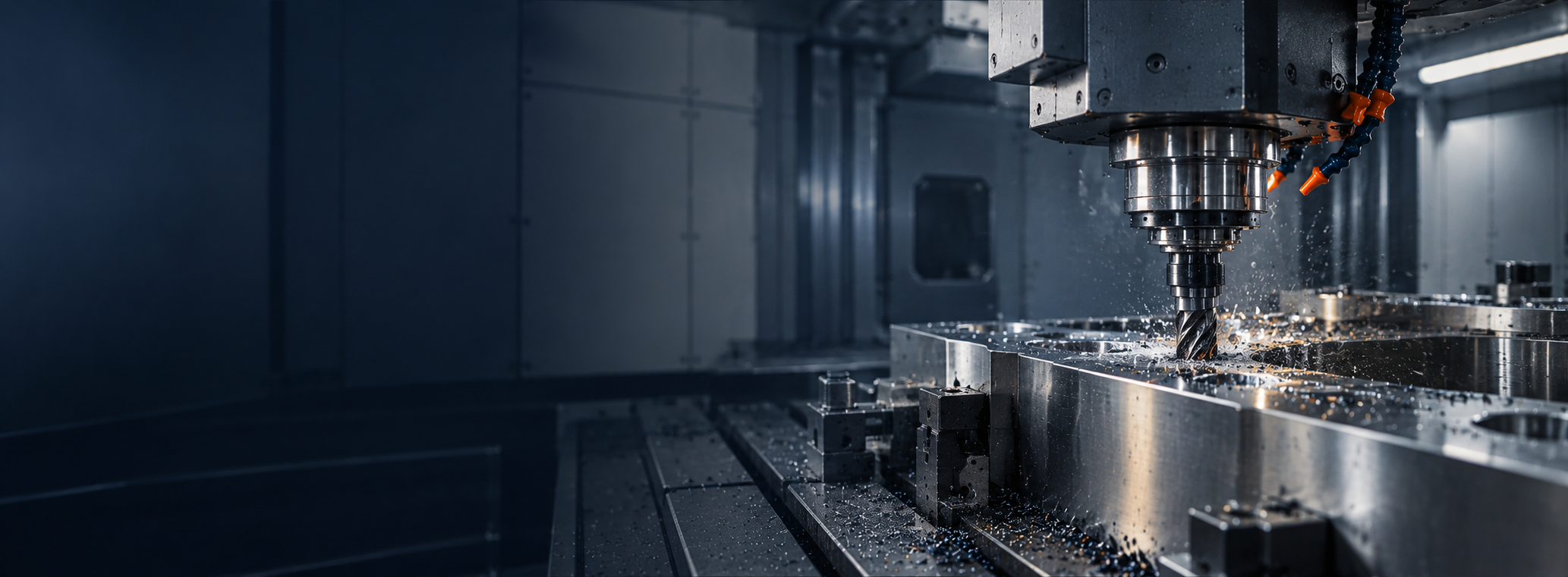 Precision CNC machining of a large industrial component